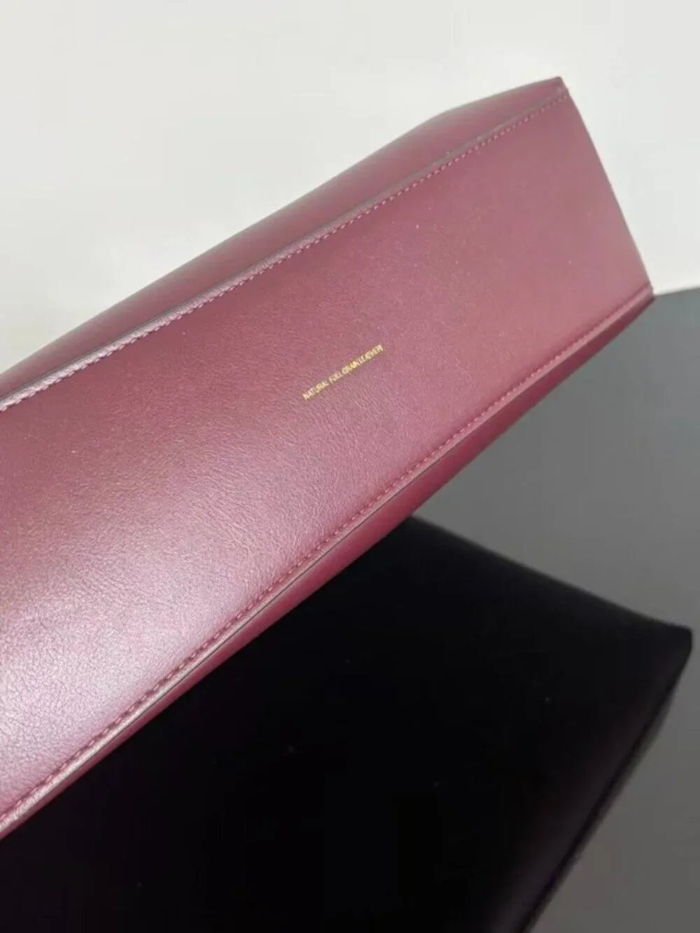 Coach Brooklyn 28 Burgundy Leather Shoulder Bag with Gold Logo Detailing